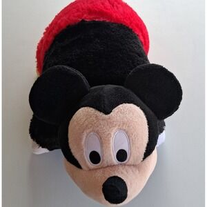 Disney Mickey Mouse Pillow Pets Plush Stuffed Animal Toy Folding Pillow 17x16